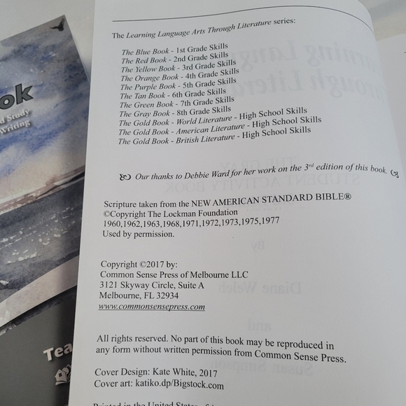 The Gray Book Learning Language Arts Through Literature Teacher & Student Books - Picture 9 of 9